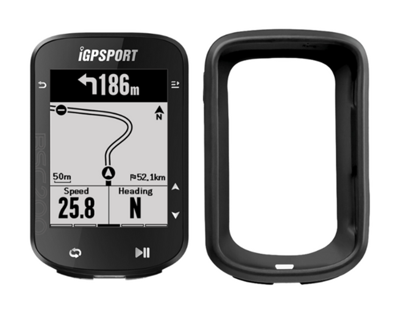 iGPSPORT BSC200 ナビサイクルコンピューター　4点セット iGPSPORT BSC200 ライン表示のルートナビを搭載した手ごろな価格