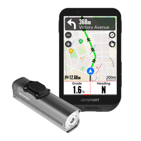 Komputer rowerowy + lampka IGPSPORT IGS630S + VS800