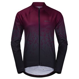 Bluza rowerowa damska JACK WOLFSKIN Morobbia FZ L/S Print W