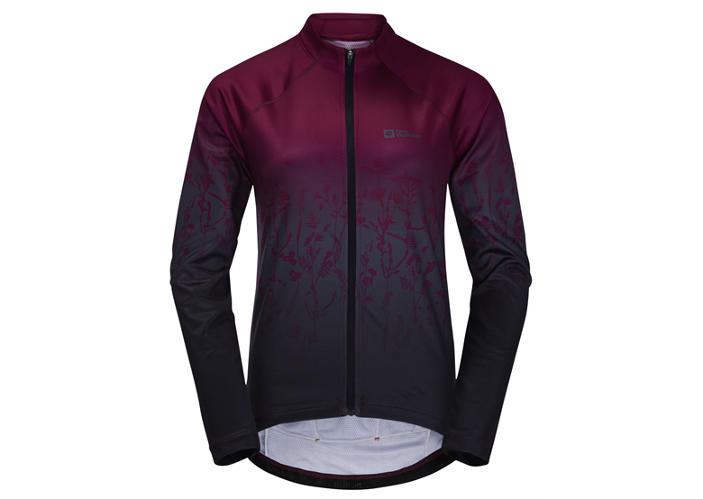 Bluza rowerowa damska JACK WOLFSKIN Morobbia FZ L/S Print W