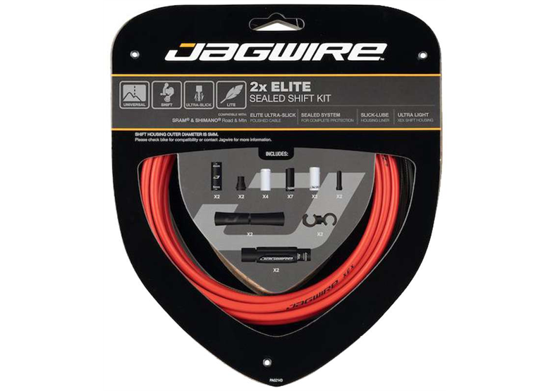 Zestaw linek i pancerzy przerzutkowych JAGWIRE 2x Elite Sealed
