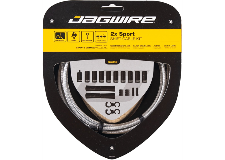 Zestaw linek i pancerzy przerzutkowych JAGWIRE 2x Sport Shift Kit
