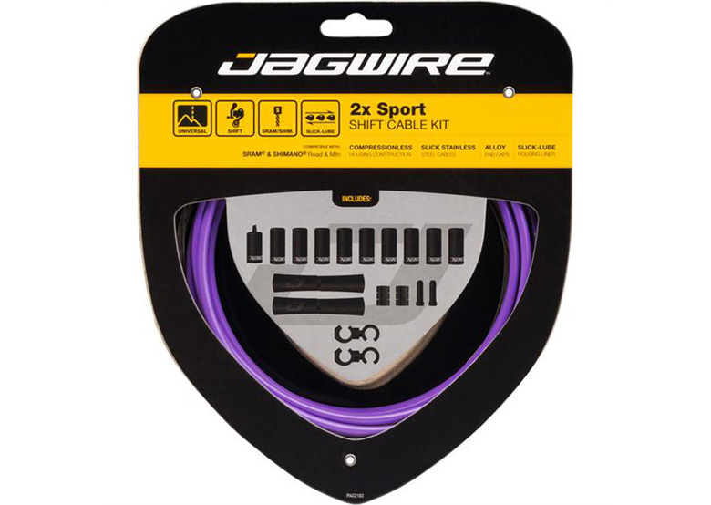Zestaw linek i pancerzy przerzutkowych JAGWIRE 2x Sport Shift Kit