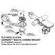 Uchwyt do nawigacji na rower K-EDGE Garmin Max XL Combo Mount