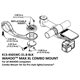 Uchwyt na licznik/nawigację  K-EDGE Wahoo Max XL Combo Mount
