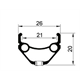 Koło przednie KELLYS Draft Dynamo V-brake
