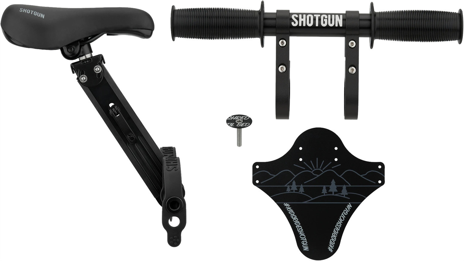 Siodełko na ramę z kierownicą KIDS RIDE SHOTGUN Child Bike Seat + Handlebars Combo