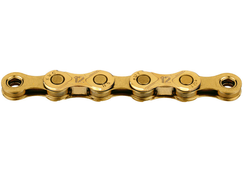 thumbnail image 2 of KMC E12 Ti-N EBike Chain – 12 Speed – 130 Links – Gold – For Shimano Drivetrains 2 of 6