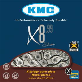 Łańcuch KMC X8 Silver