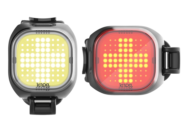 Zestaw lampek rowerowych KNOG Blinder Mini Cross Twinpack