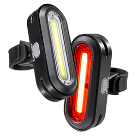 Zestaw lampek rowerowych KRYPTONITE Avenue F-100 / Avenue R-50