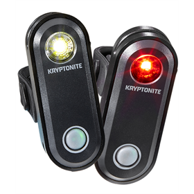 Zestaw lampek rowerowych KRYPTONITE Avenue F-65 / R-30