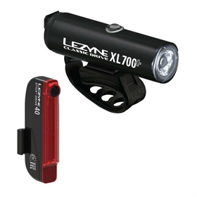 Zestaw lampek rowerowych LEZYNE Classic Drive XL 700+ / Stick+ Drive 40