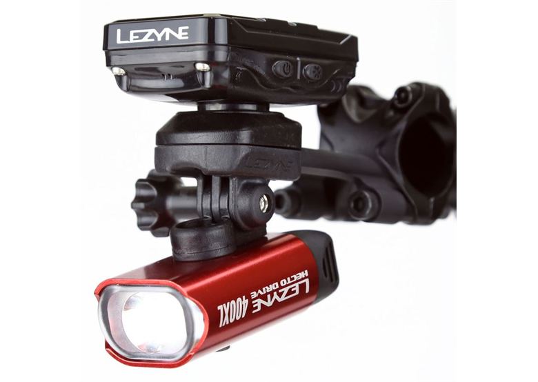 Lezyne Universal-Helmhalterung Aus Composite – Schwarz, Für Fahrradlichter Am Helm