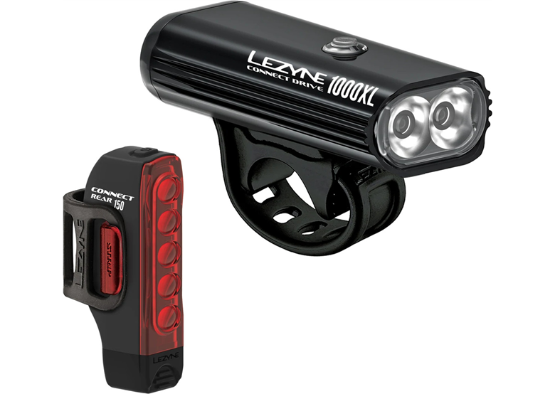 Zestaw lampek rowerowych LEZYNE Connect Drive