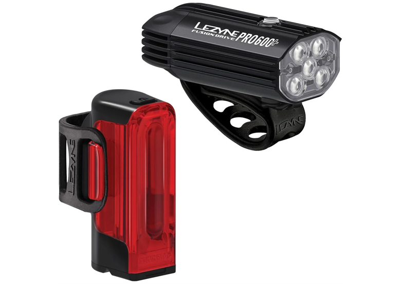 Zestaw lampek rowerowych LEZYNE Fusion Drive Pro 600+ / Strip Drive 300+