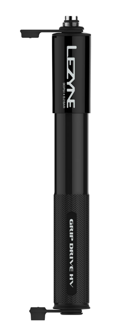 Lezyne HV Drive V2 Pompa A Mano Compatta Per MTB – Lega CNC, Media, Nera (216mm)