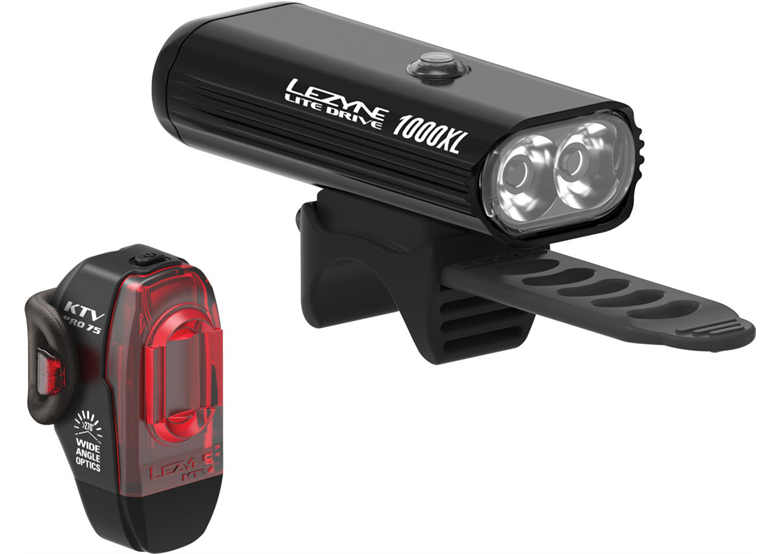 Zestaw lampek rowerowych LEZYNE Lite Drive 1000XL / KTV Pro