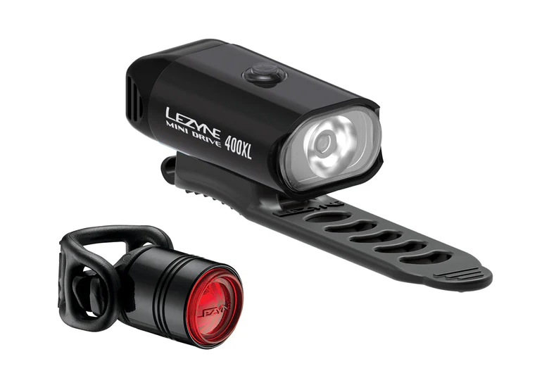 Zestaw lampek rowerowych LEZYNE Mini Drive 400XL / Femto Drive