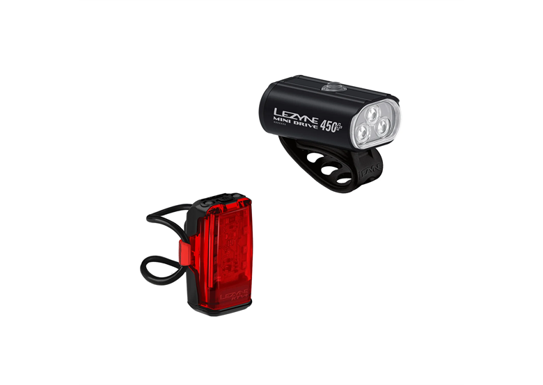 Zestaw lampek rowerowych LEZYNE Mini Drive 450+ / KTV+