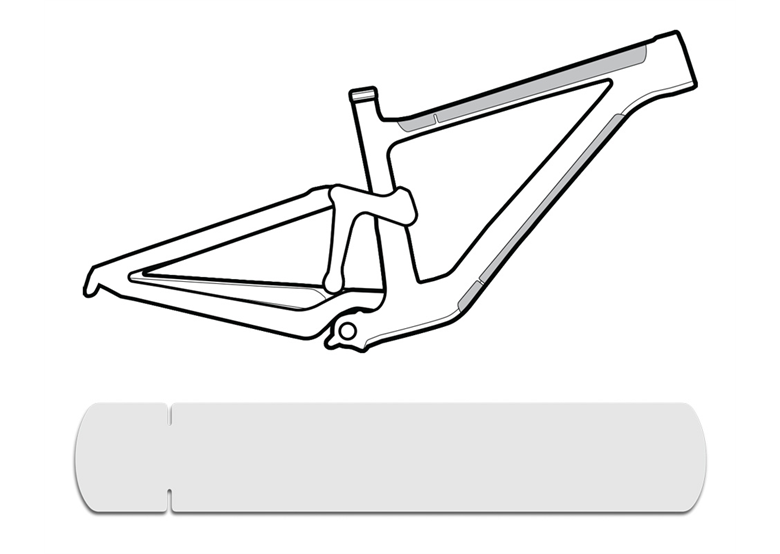 Naklejki ochronne na ramę LIZARD SKINS CLEAR Protective Frame Wrap
