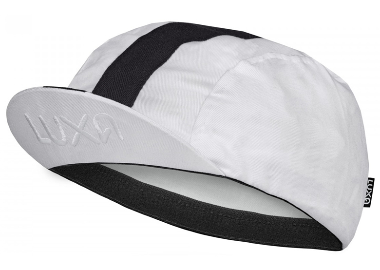 Czapka kolarska z daszkiem LUXA Classic Stripe