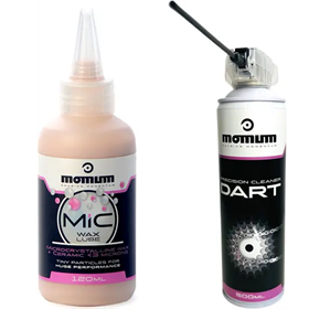 Odtłuszczacz do łańcucha MOMUM Dart + Wosk do łańcucha MOMUM Mic Wax
