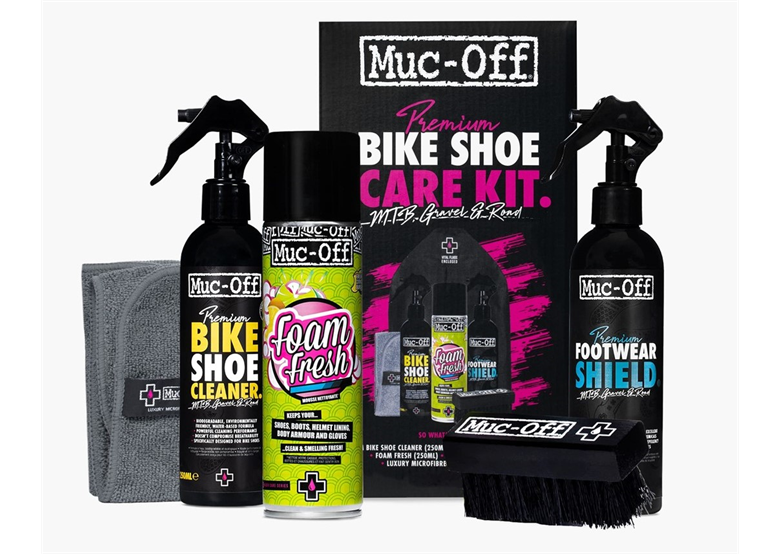 Zestaw do mycia butów rowerowych MUC-OFF Premium Shoe Care Kit