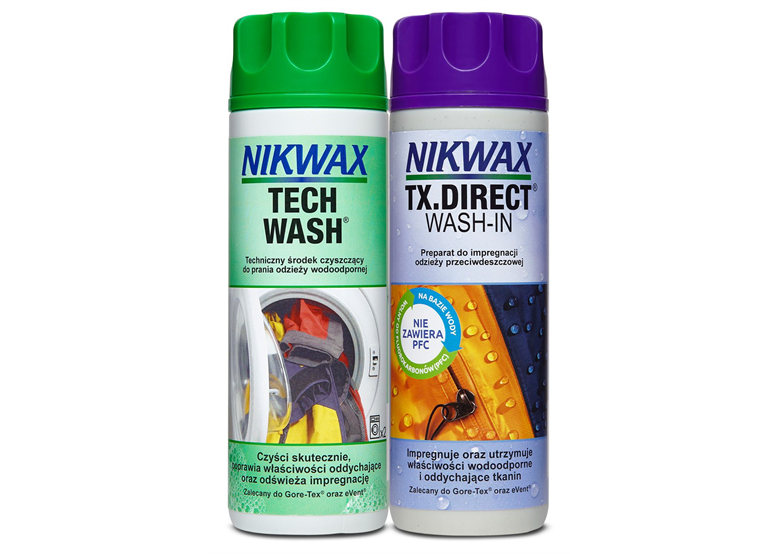 PL: Nikwax Tech Wash & TX. Direct Wash-In. 