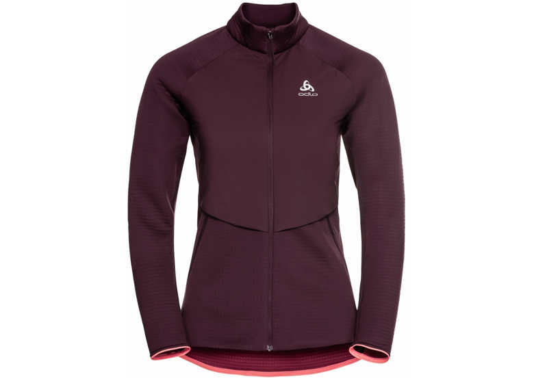 Kurtka rowerowa damska ODLO Sesvenna Hybrid S-Thermic Midlayer Full Zip