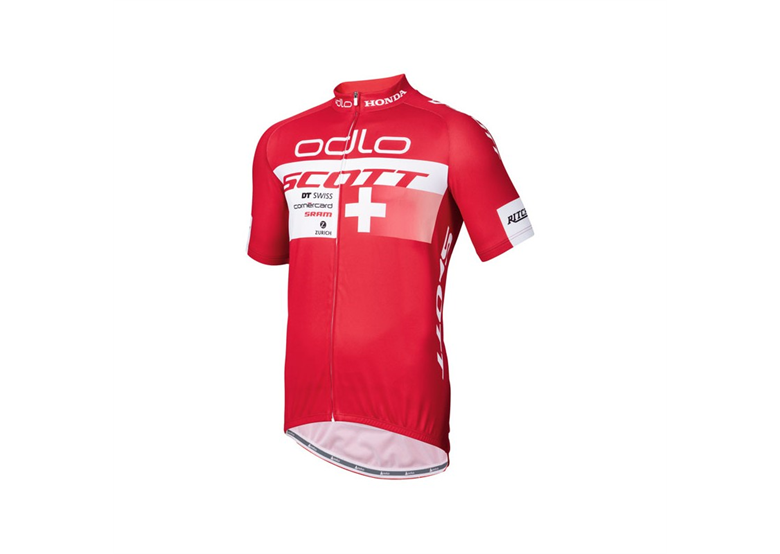 Koszulka ODLO Stand-Up Collar Scott Suisse Racing Team Replica
