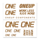 Naklejki na kierownicę ONEUP COMPONENTS Decal Kit