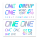 Naklejki na kierownicę ONEUP COMPONENTS Decal Kit