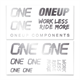 Naklejki na kierownicę ONEUP COMPONENTS Decal Kit