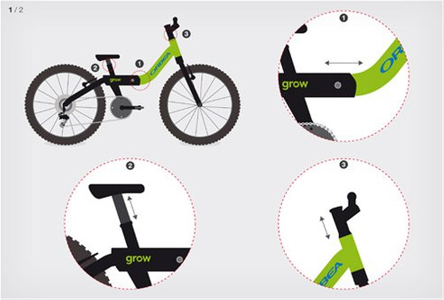 Rower dziecięcy ORBEA Grow 2 CentrumRowerowe.pl