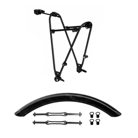 Bagażnik rowerowy tylny ORTLIEB Quick Rack Light + Błotnik pod bagażnik ORTLIEB Quick Rack Mudguard