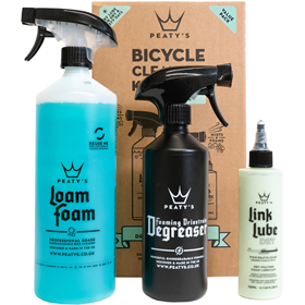 Zestaw do czyszczenia roweru PEATY'S Wash Degrease Lubricate Dry Starter Pack
