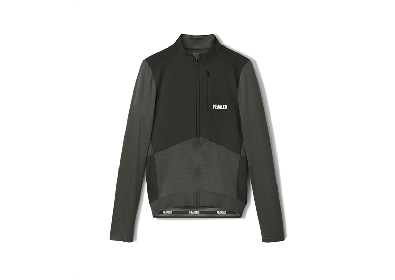 Koszulka rowerowa z długim rękawem PEDALED Odyssey Merino Windblock