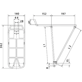 Bagażnik rowerowy tylny PLETSCHER Athlete
