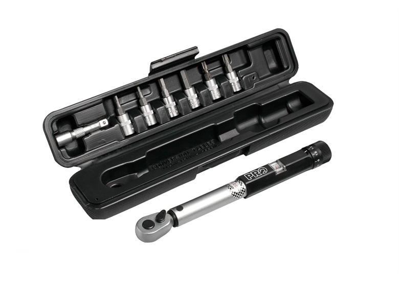 Klucz dynamometryczny z zestawem końcówek PRO 3-15 Nm