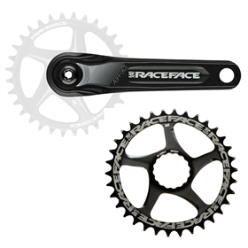 Mechanizm korbowy RACE FACE Aeffect + Zębatka rowerowa RACE FACE CINCH Direct Mount