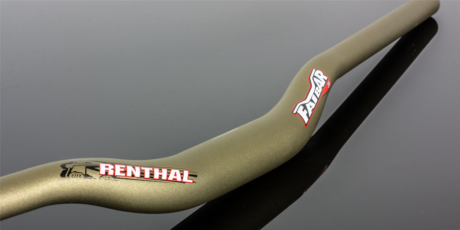 thumbnail image 2 of Renthal Fatbar V2 Riser Handlebars 800mm - 31.8mm Clamp, Black Aluminum For MTB 2 of 6