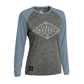 Koszulka rowerowa damska z długim rękawem ROCDAY Line Wms
