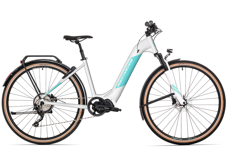 Rower elektryczny damski ROCK MACHINE Crossride INT e400 Lady Touring