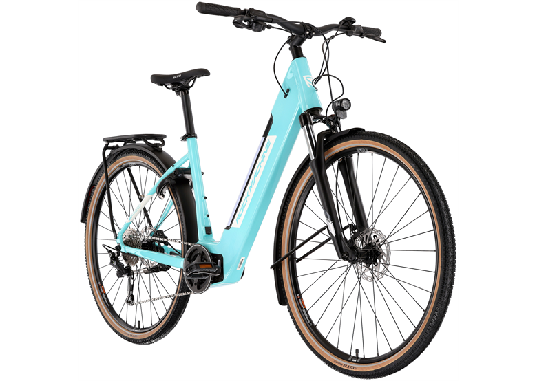Rower elektryczny damski ROCK MACHINE Crossride INT e425 Lady Touring