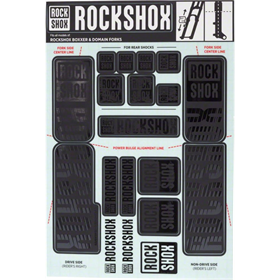 Naklejki na amortyzator ROCK SHOX Dual Crown