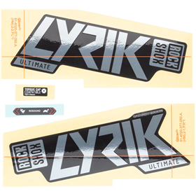 Naklejki na amortyzator ROCK SHOX Lyrik Ultimate 27/29