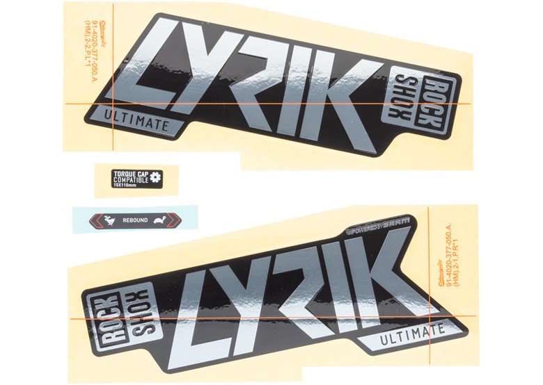 Naklejki na amortyzator ROCK SHOX Lyrik Ultimate 27/29