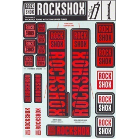 Naklejki na amortyzator ROCK SHOX Pike/Lyrik/Yari/Domain/Revelation