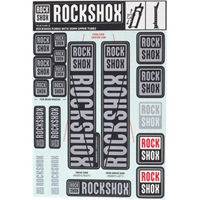 Naklejki na amortyzator ROCK SHOX Pike/Lyrik/Yari/Domain/Revelation